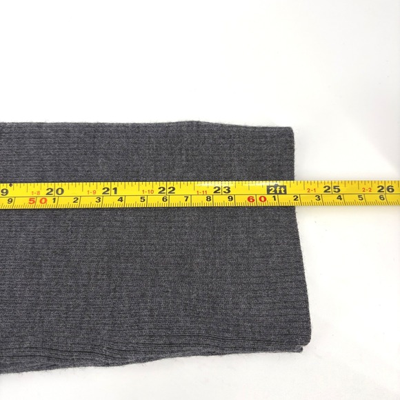 Tory Burch Gray‎ Ribbed Merino WOOL Blend Turtleneck Sweater Women's Size M - Picture 8 of 8